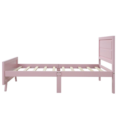 Twin-Plattformbett aus Holz