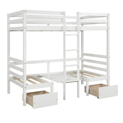 Funktionelles Hochbett mit Kabine