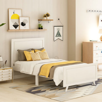 Twin-Plattformbett aus Holz
