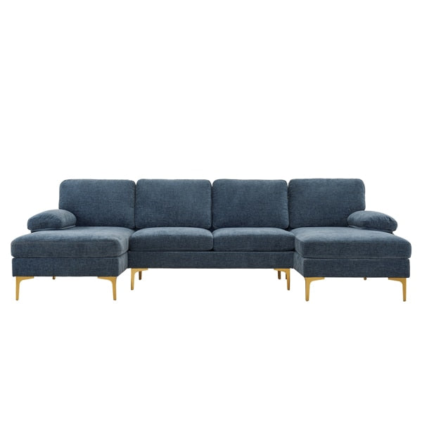 blue couch sectional sofa cute comfortable blue grey living room furniture  