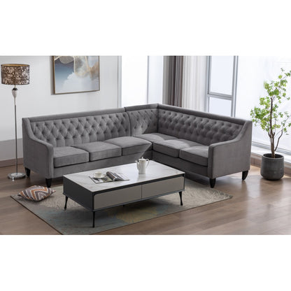 Luxuriöses, mit Samt gepolstertes Sofa