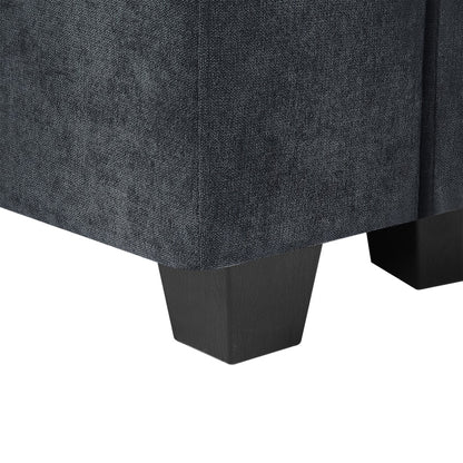 Modernes L-förmiges Sofagarnitur, umwandelbare Sofa-Couch mit umkehrbarer Chaiselongue