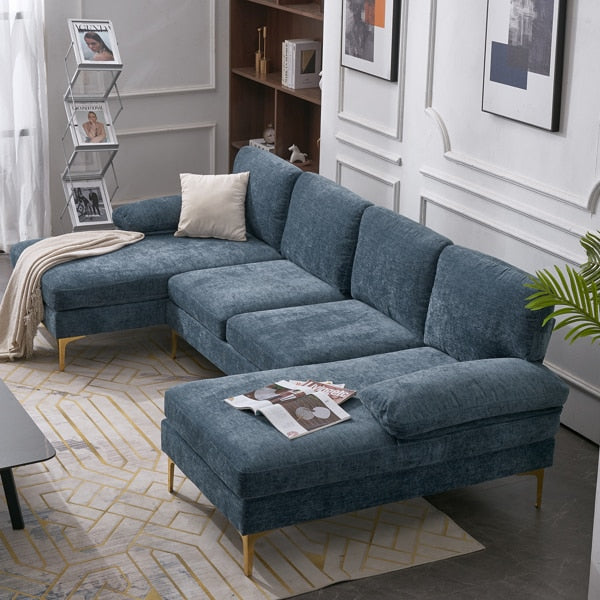 blue couch sectional sofa cute comfortable blue grey living room furniture  