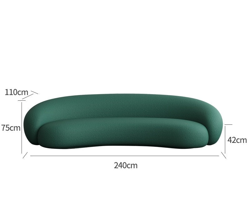 Geschwungene moderne Cloud-Couch