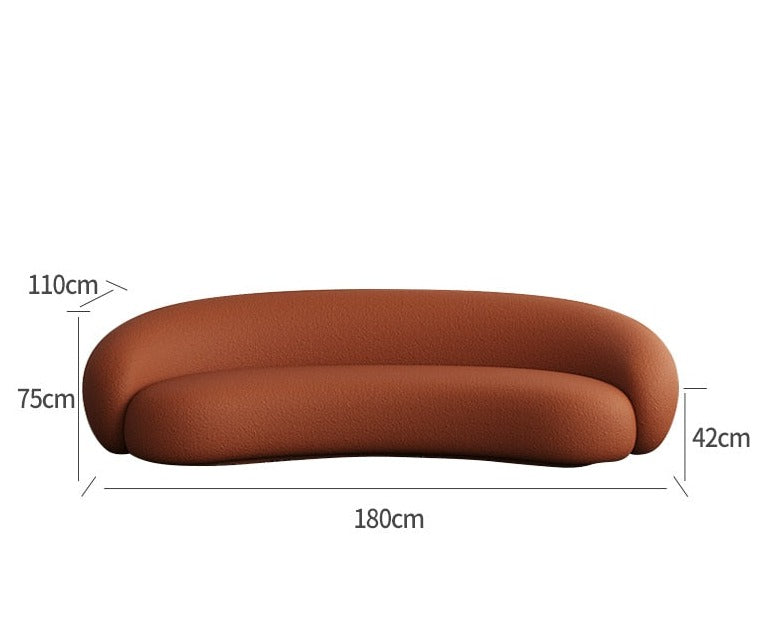 Geschwungene moderne Cloud-Couch