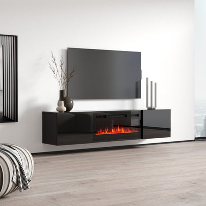 TV-Schrank mit Kamin inklusive