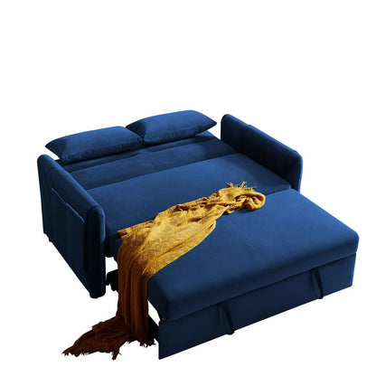 Blaues modernes umwandelbares Schlafsofa
