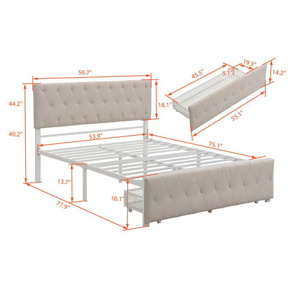 Plattformbett mit großer Schublade