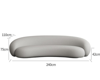 Geschwungene moderne Cloud-Couch