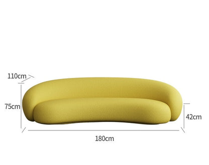Geschwungene moderne Cloud-Couch